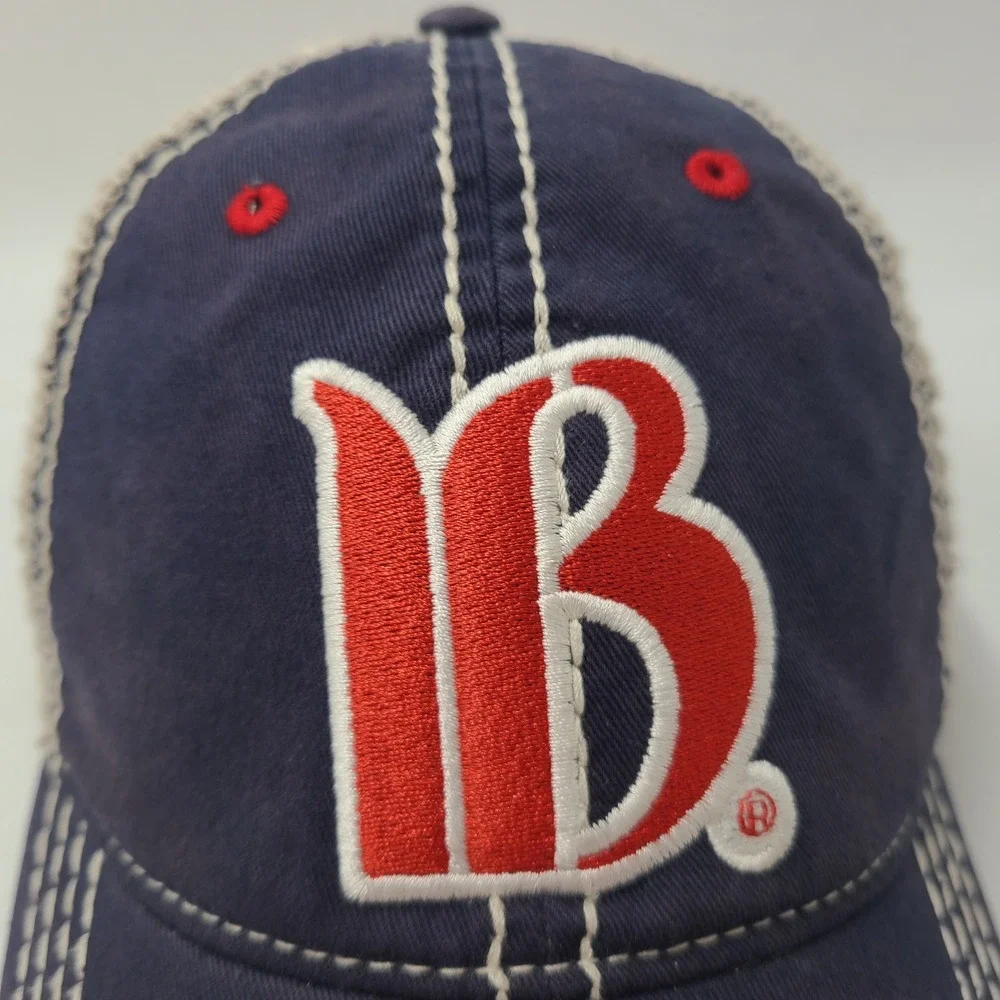 Breckenridge Hat Adjustable Trucker Mesh Blue Beige Red Colorado Breck Ski Men